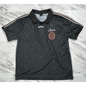 Spain Crest Polo Shirt Green Camo Embroidered Men’s Size S #9